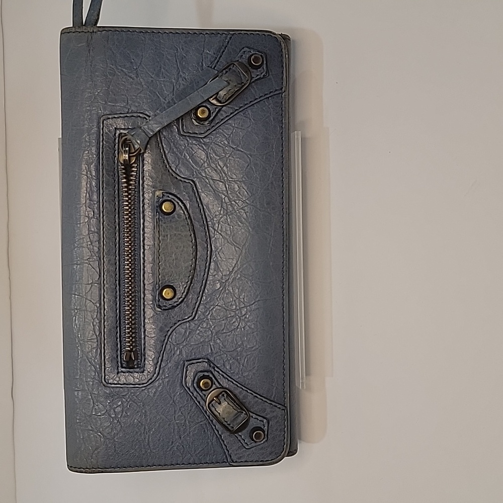 Balenciaga Continental Wallet, Sky Blue